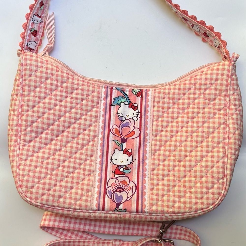 Vera Bradley
Frannie Crescent Crossbody Bag in Hello Kitty Gingham - Picture 13 of 13